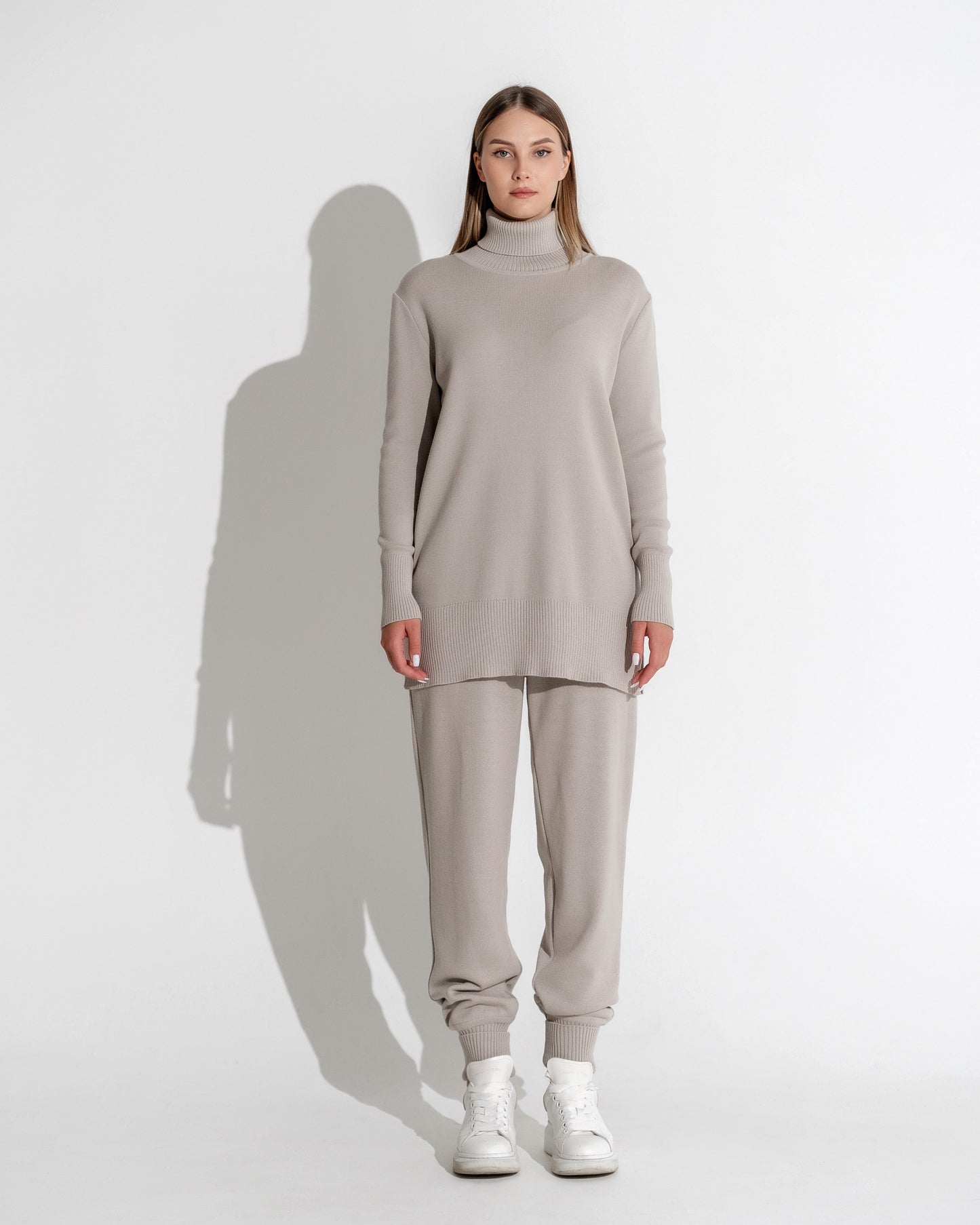 ROLL NECKED TUNIC JUMPER