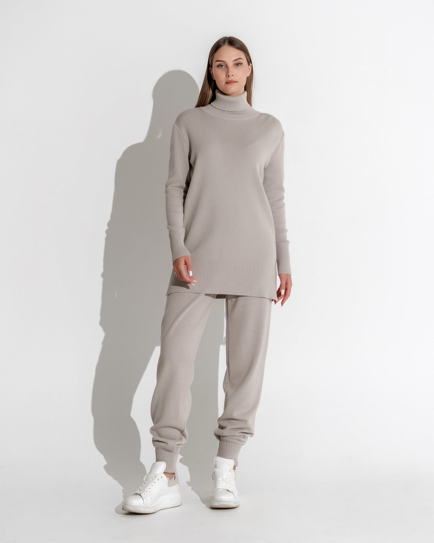 ROLL NECKED TUNIC JUMPER
