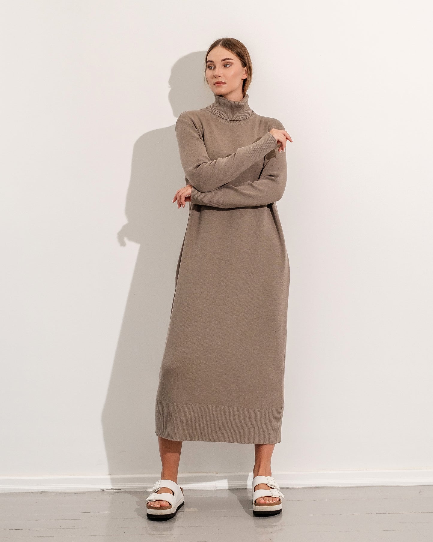 ROLL NECK DRESS