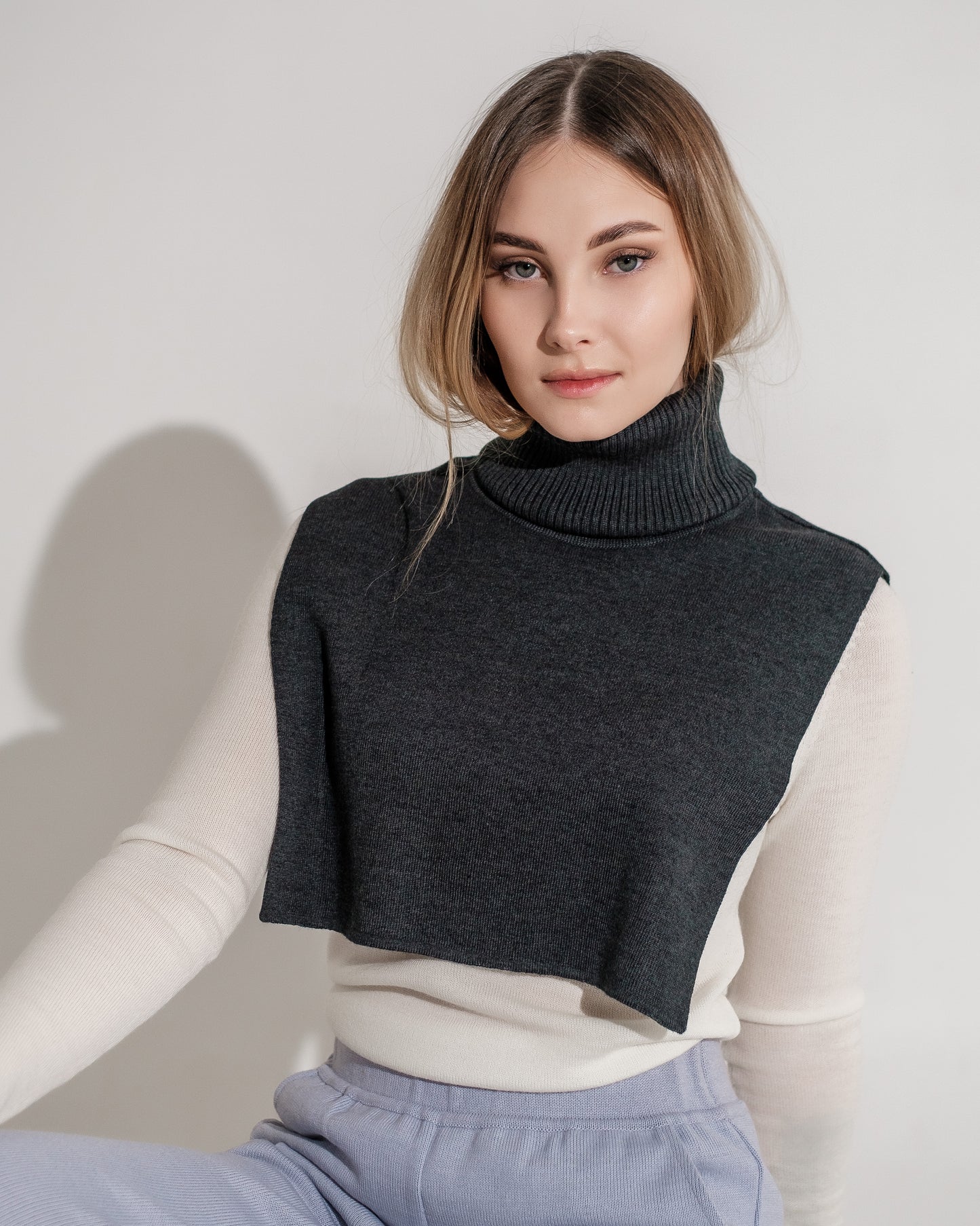 ROLL SCARF in anthracite