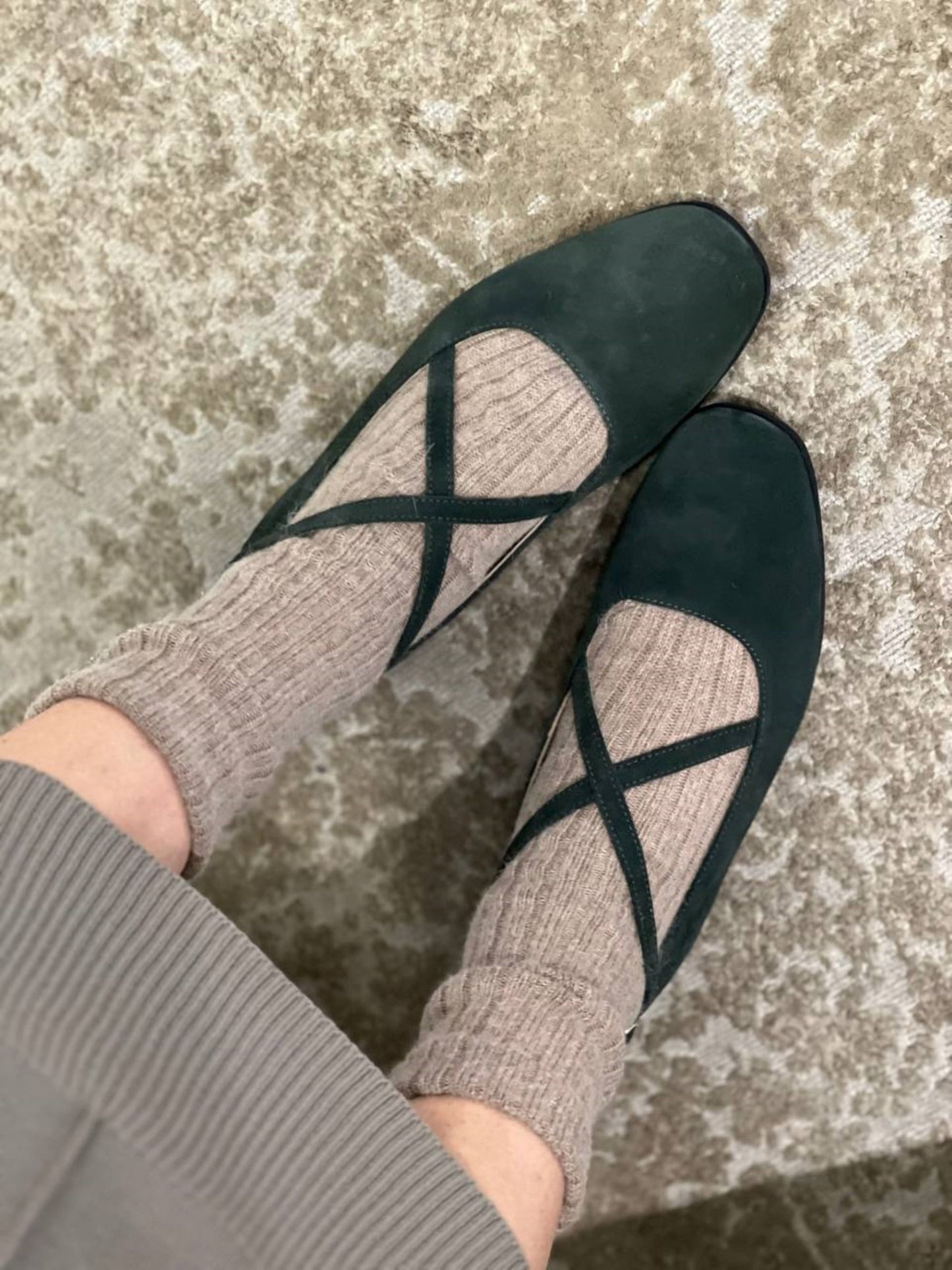 Angora socks in gray