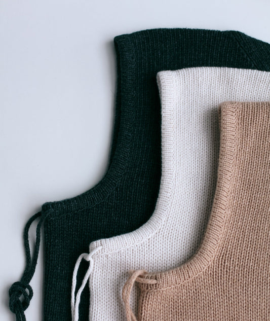 knitted snood hood handmade sustainable